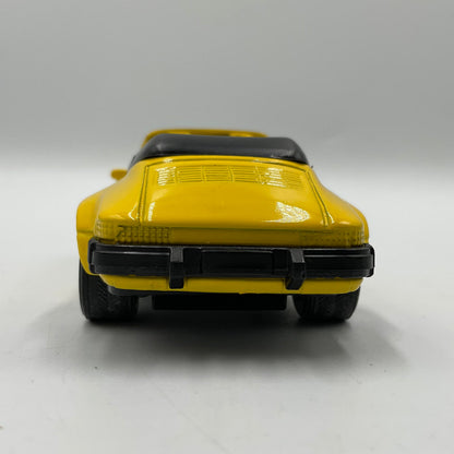 Yellow Porsche 911 Carrera Cabiolet Die-Cast Scale Model Replica Car