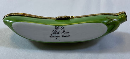Peint Main Limoges France Authentic Vintage Collectible Hand Painted Porcelain Haricot Vert Green Bean