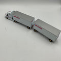 PEM Watkins Motor Lines Volvo Sleeper Cab Double Pup Trailers 1:64 Hartoy