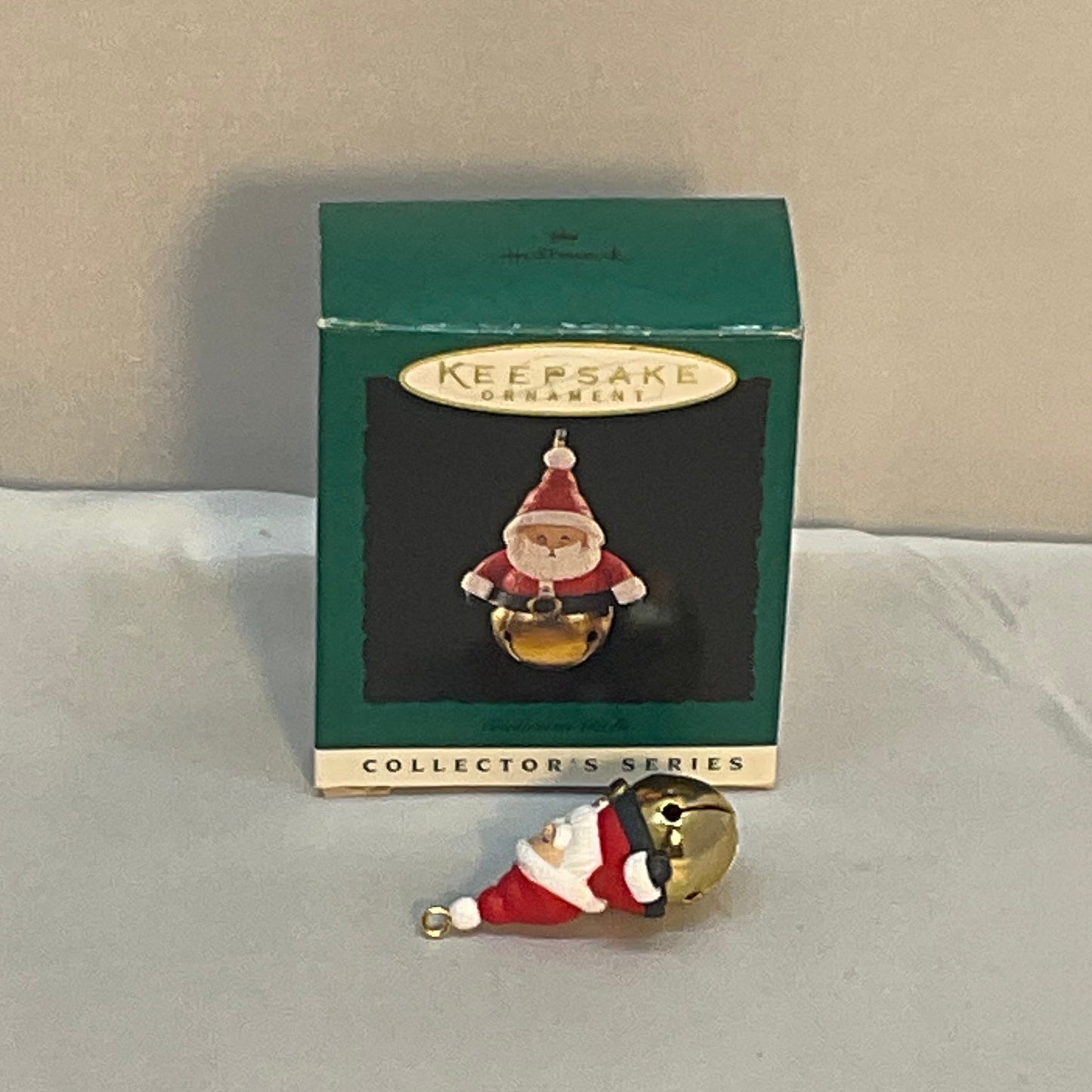 1996 Christmas Bells SANTA ~ #2 in Series ~ Hallmark Miniature Ornament