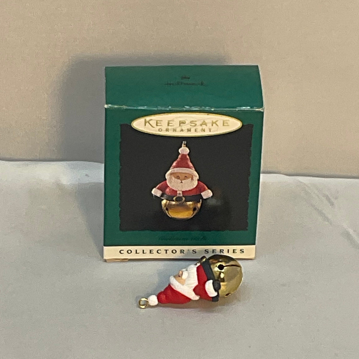 1996 Christmas Bells SANTA ~ #2 in Series ~ Hallmark Miniature Ornament
