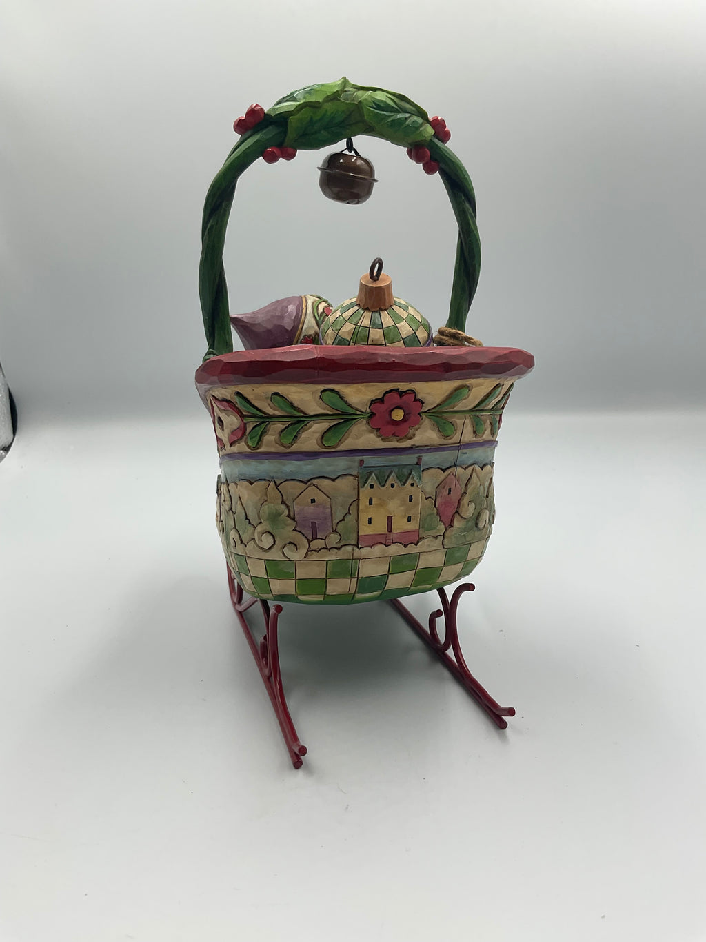 Jim Shore Sleigh Bells Ring Christmas Sleigh 5 Ornaments Heartwood Creek