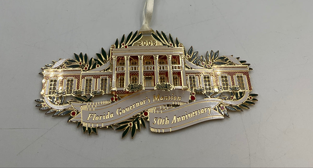 2006 Florida Governor's Mansion 50th Anniversary Christmas Ornament