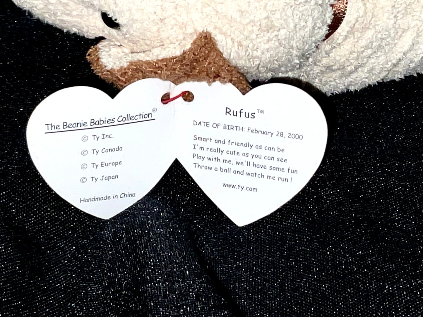 Rufus Vintage 2000 Special Edition Ty Beanie Babies Plush Collectible with Tag