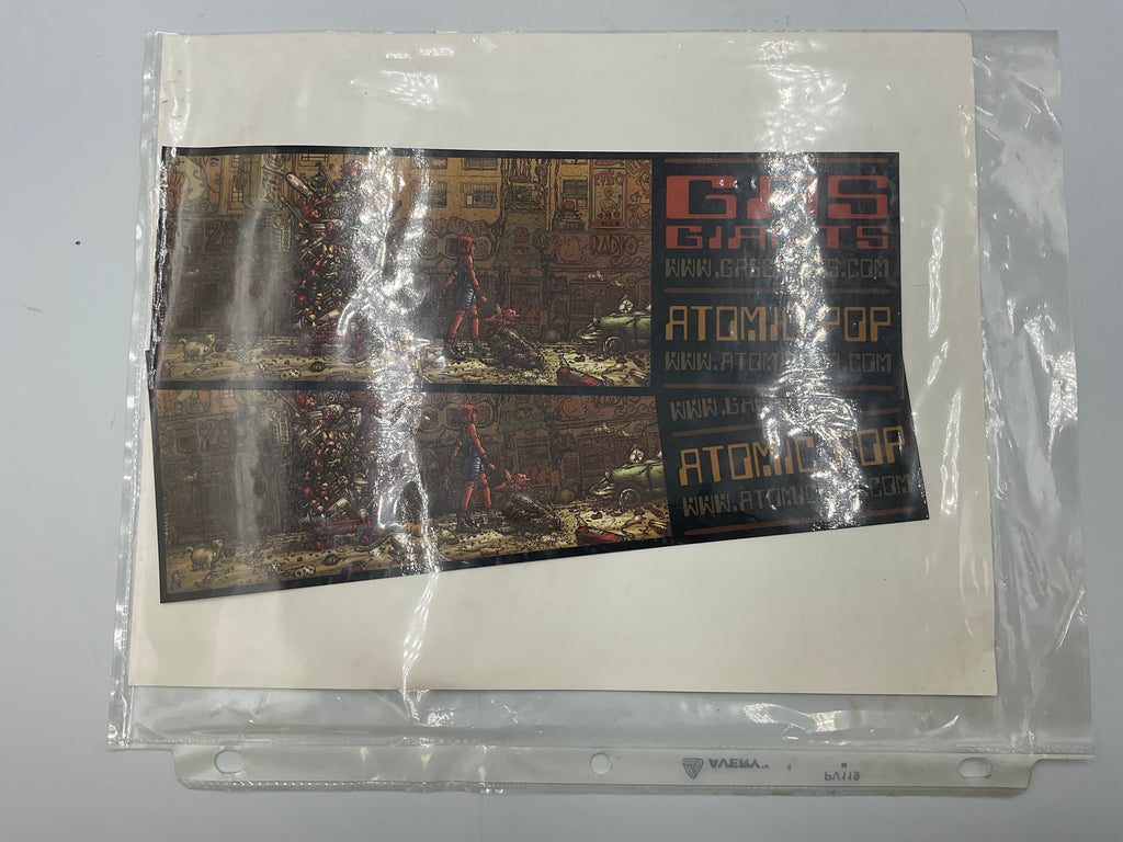 Gas Giants Band Autographed Press Kit B&W Photo with 2 Ticket/Stickers Lot