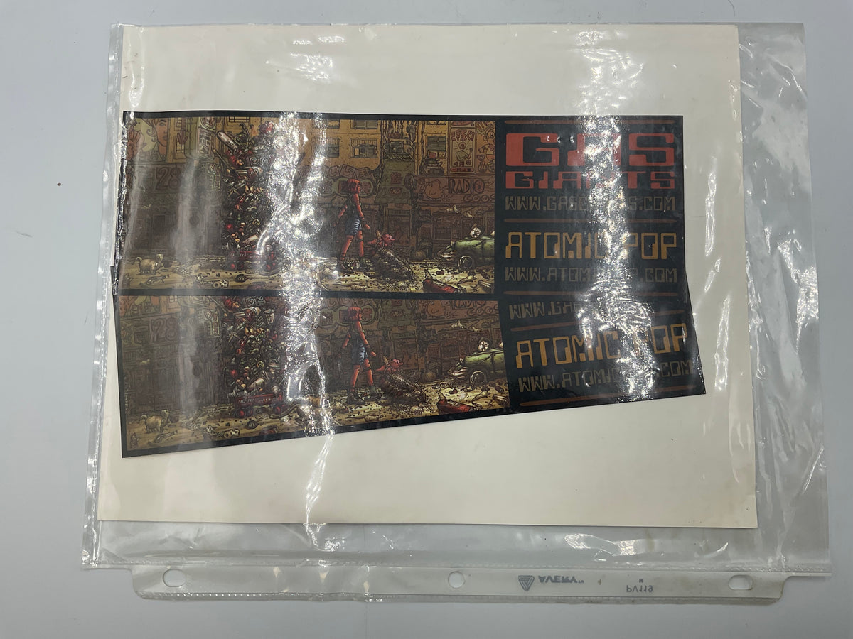 Gas Giants Band Autographed Press Kit B&W Photo with 2 Ticket/Stickers Lot