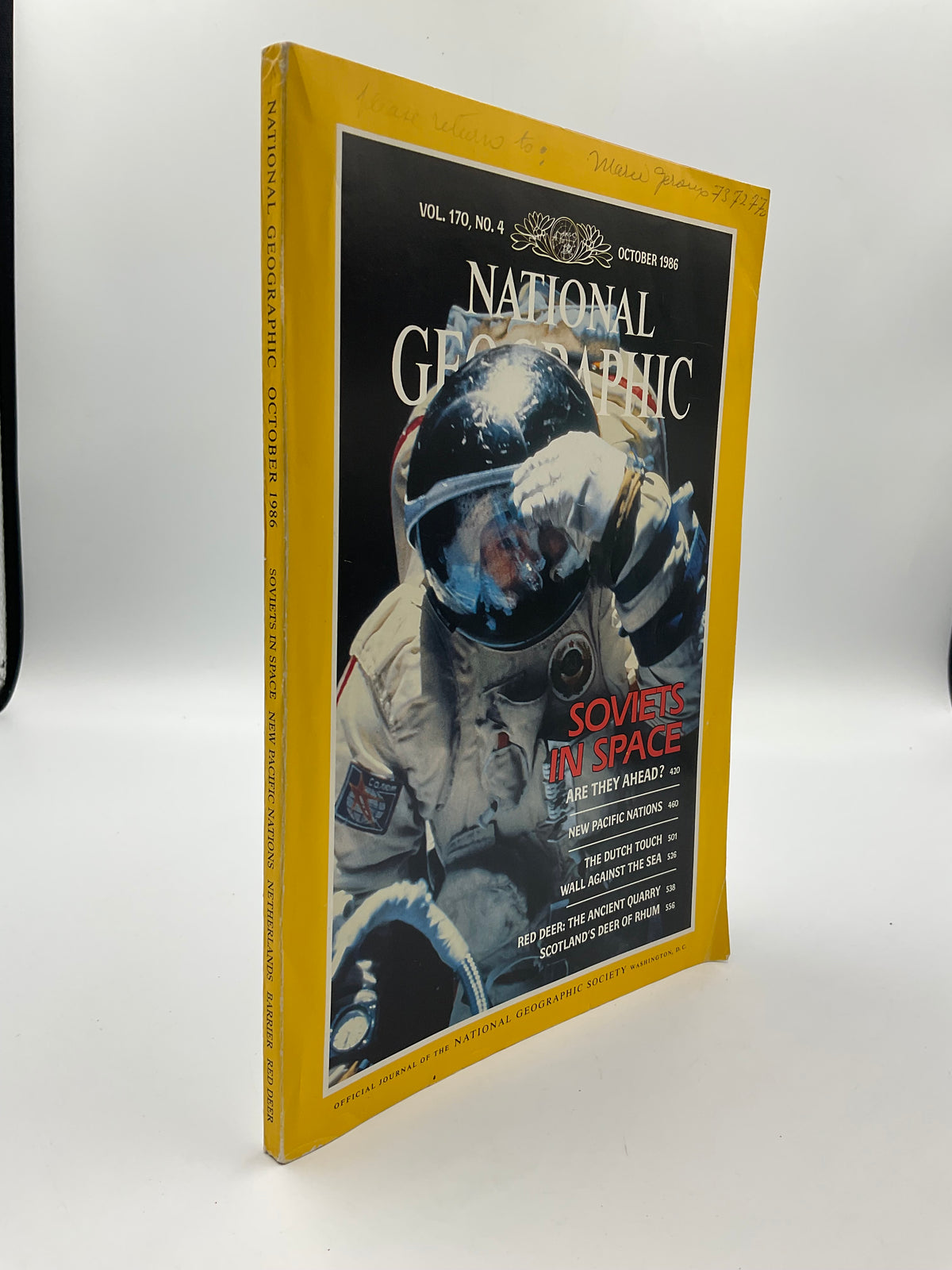 Vintage National Geographic October 1986 Vol 170 No 4 Soviets in Space