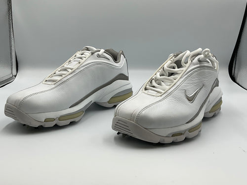 Nike WMNS Air Max Sport Plus Golf Shoes Size 8 White Metallic Silver