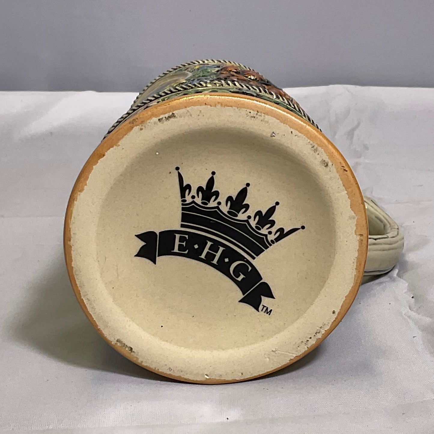 E.H.G Helen Georgia Collectible Bavarian Style Bier Stein Ceramic Beer Drinking Mug Cup
