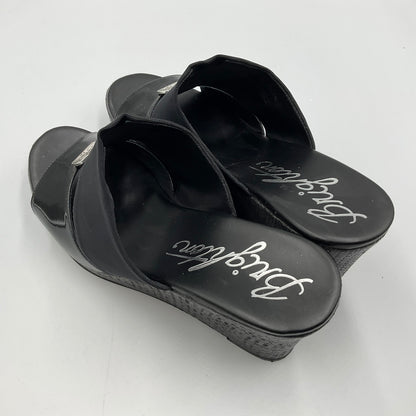 Brighton Black Wedges Women’s Shoes Size 8