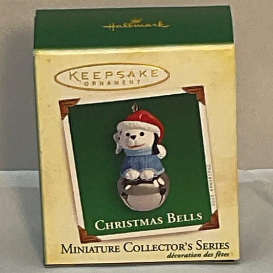 2005 NIB Hallmark Keepsake Miniature Ornament Christmas Bells #11, Pup