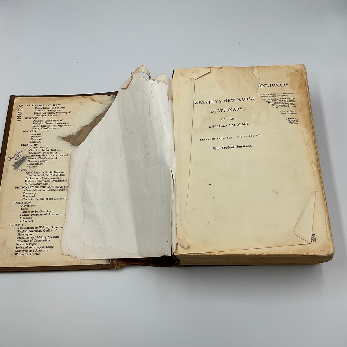 Vintage Webster's New World Dictionary Senior Edition With Student Handbook