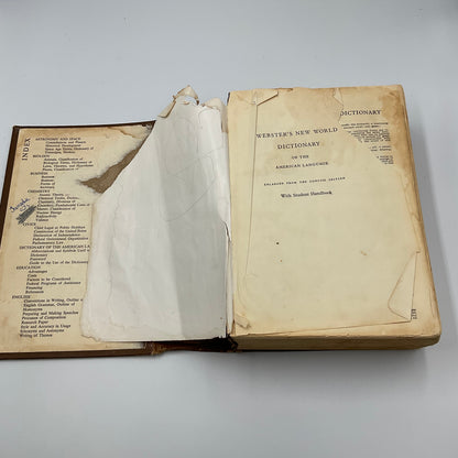 Vintage Webster's New World Dictionary Senior Edition With Student Handbook
