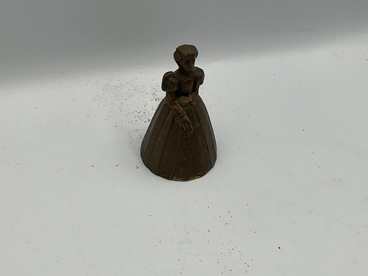 Antique Vintage English Maiden Lady Tea Bell England