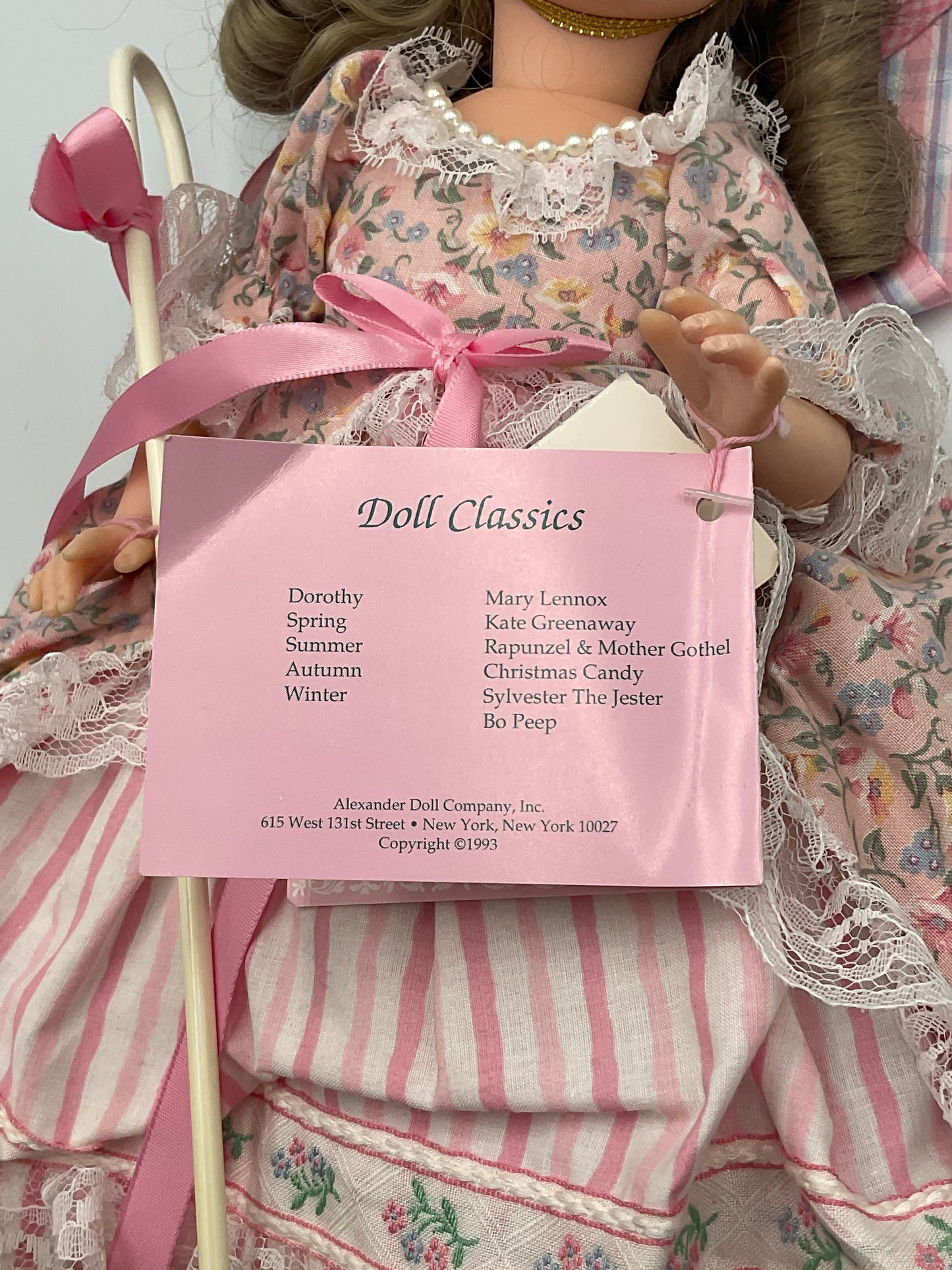 Madame Alexander 14 Inch Little Bo Peep Doll Classics w/ Tag , Parasol and Lamb