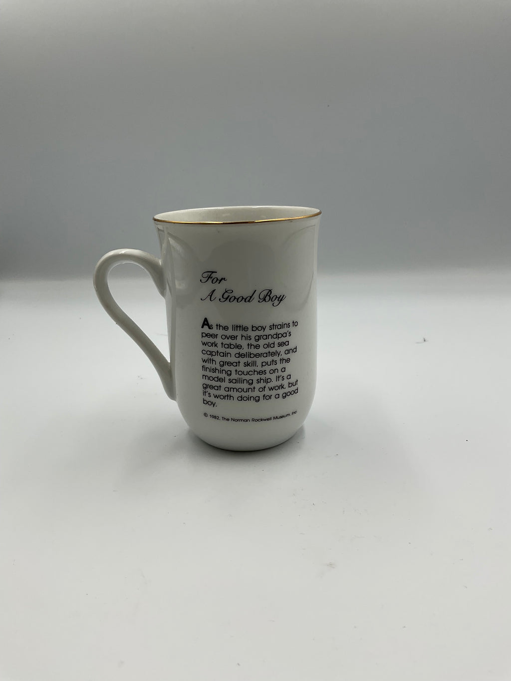 Norman Rockwell Museum Vintage 1982 8 Ceramic Mugs