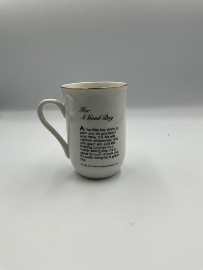 Norman Rockwell Museum Vintage 1982 8 Ceramic Mugs