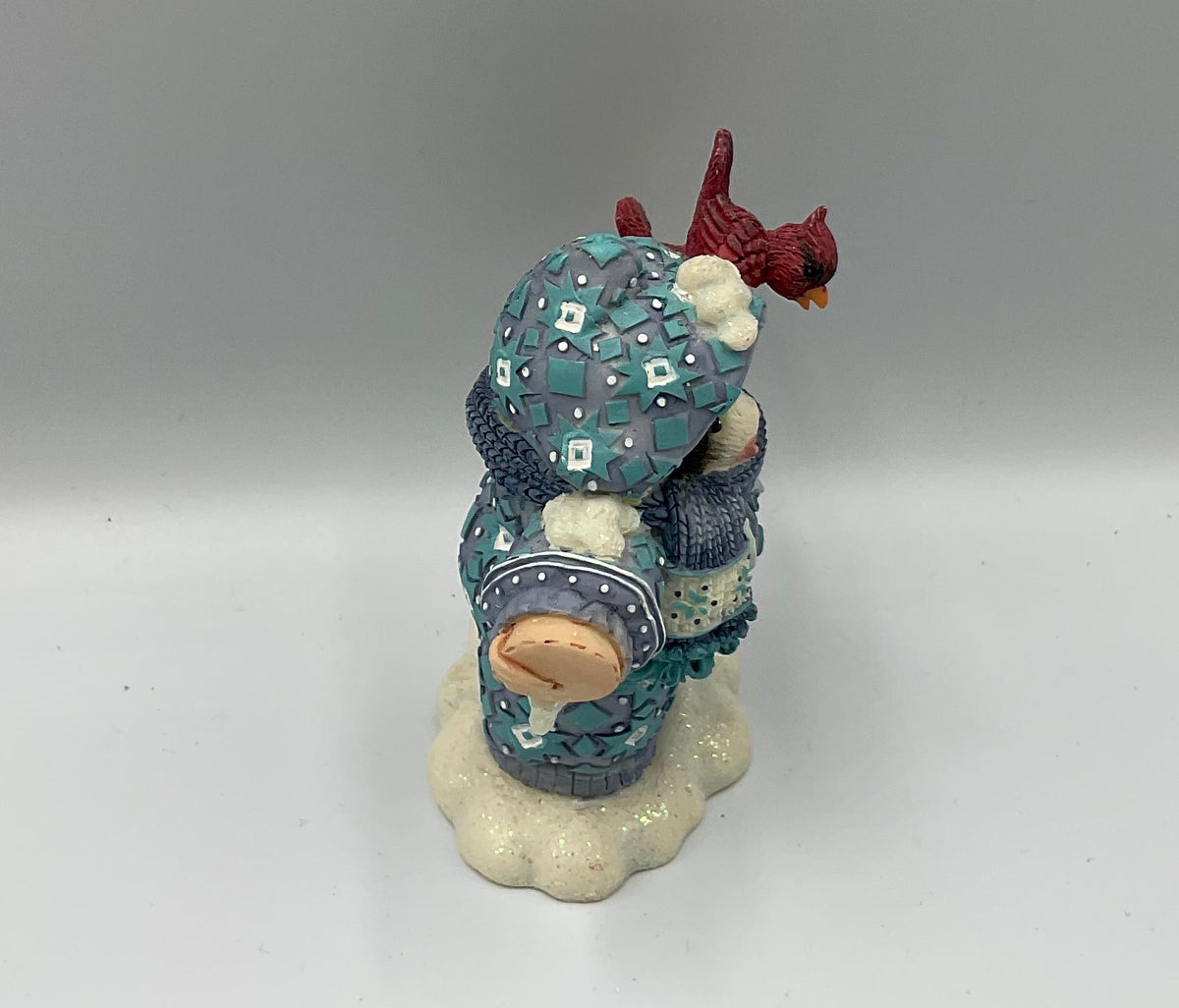 Enesco Mary's Moo Moos I Can't Moooove Cow Cardinal Figurine 1998 #372773