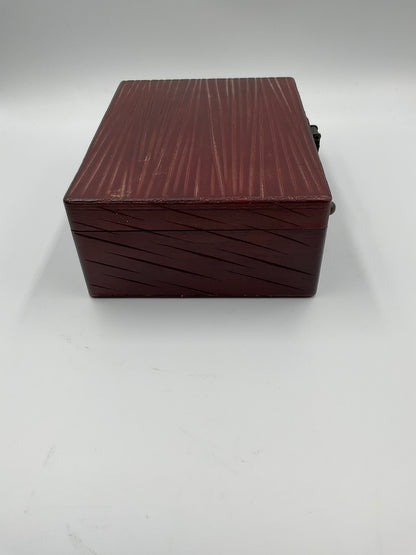 Shut The Box Wooden Dice Game 1-9 Travel Suitcase Case w/ Dice Instructions