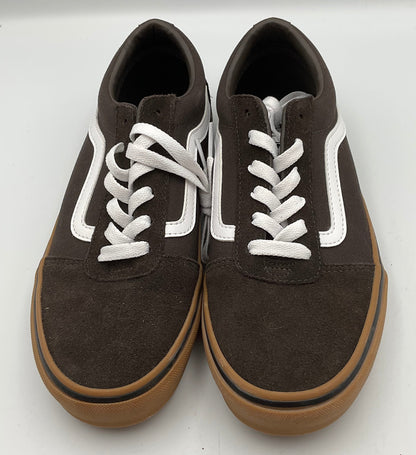 Vans Off the Wall Brown Tan Shoes Women's Size 6 Excellent Condition
