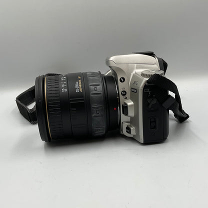 Minolta Maxxum STsi 35mm SLR Film Camera w/ Sigma 28-200mm Untested