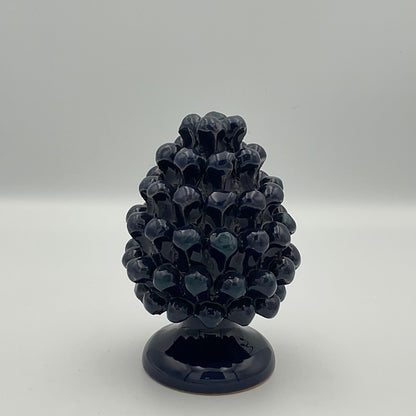 Blue Sicilian Ceramic Pine Cone