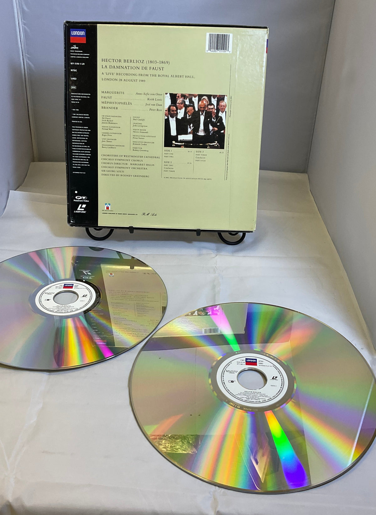 Berlioz La Damnation De Faust LaserDisc Two Laser Disc Video Set Untested