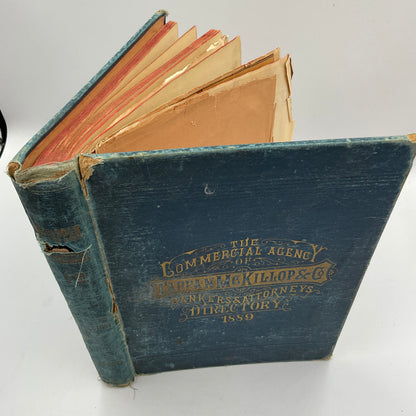Vintage Hardcover “The Commercial Agency of Tappan McKillop & Co. Bankers & Attorneys District 1889”
