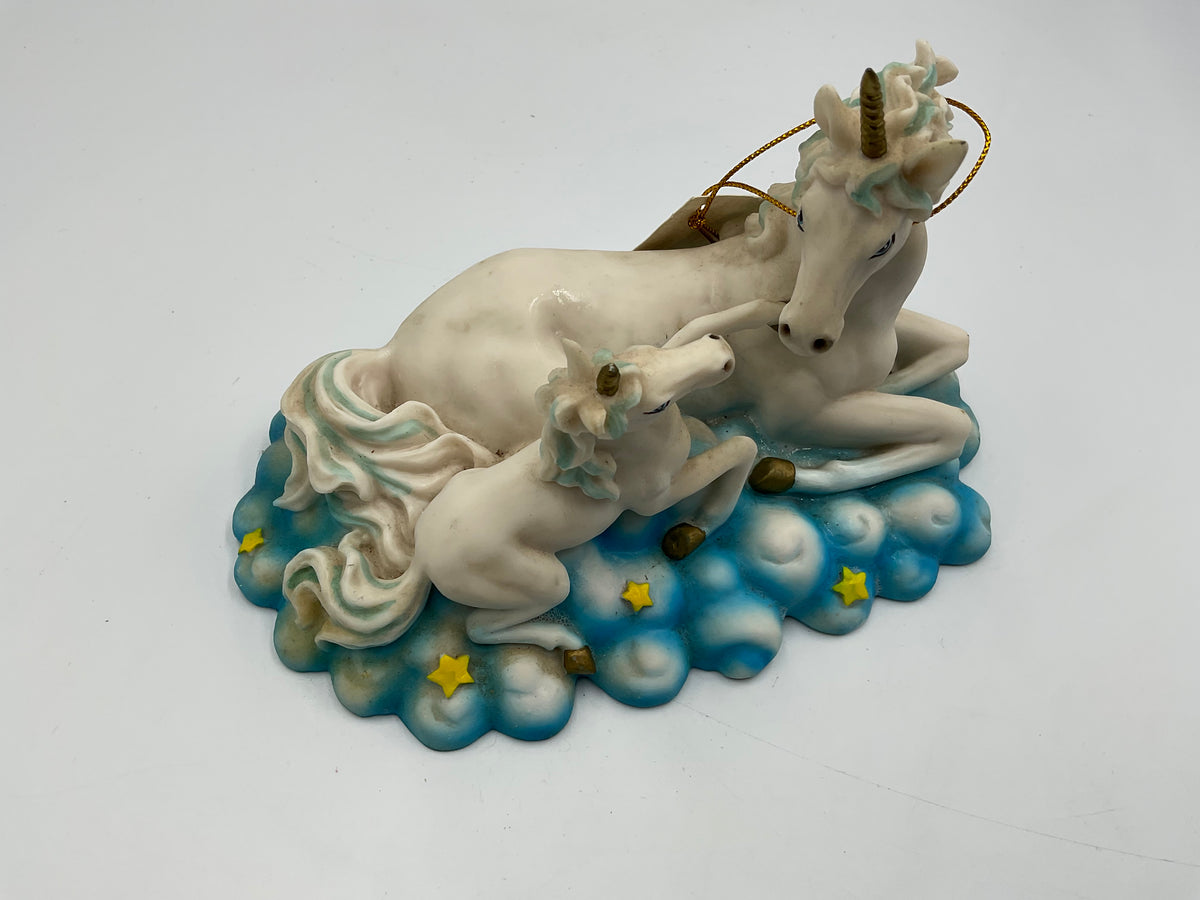 Medieval Legends Unicorn Family Figurine Mother Foals Fantasy Cloud Star