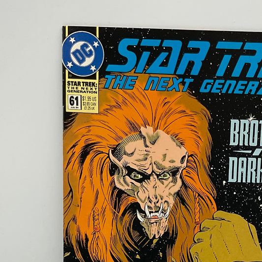 Star Trek Next Generation #61 Brothers in Darkness Vtg 1994 Direct Edition DC Comic Book