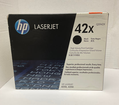 HP LaserJet Printer 42X Black High Yield Toner Cartridge Brand New in Original Box