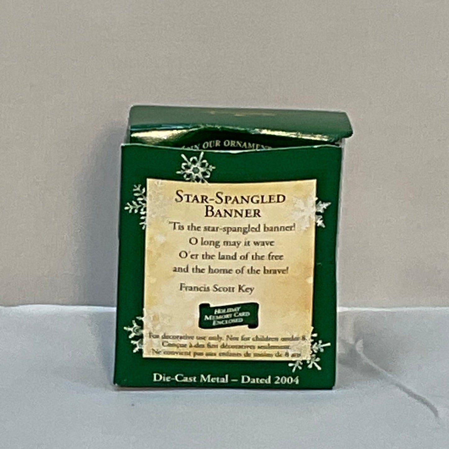 2004 Miniature Hallmark Keepsake Ornament Star-Spangled Banner