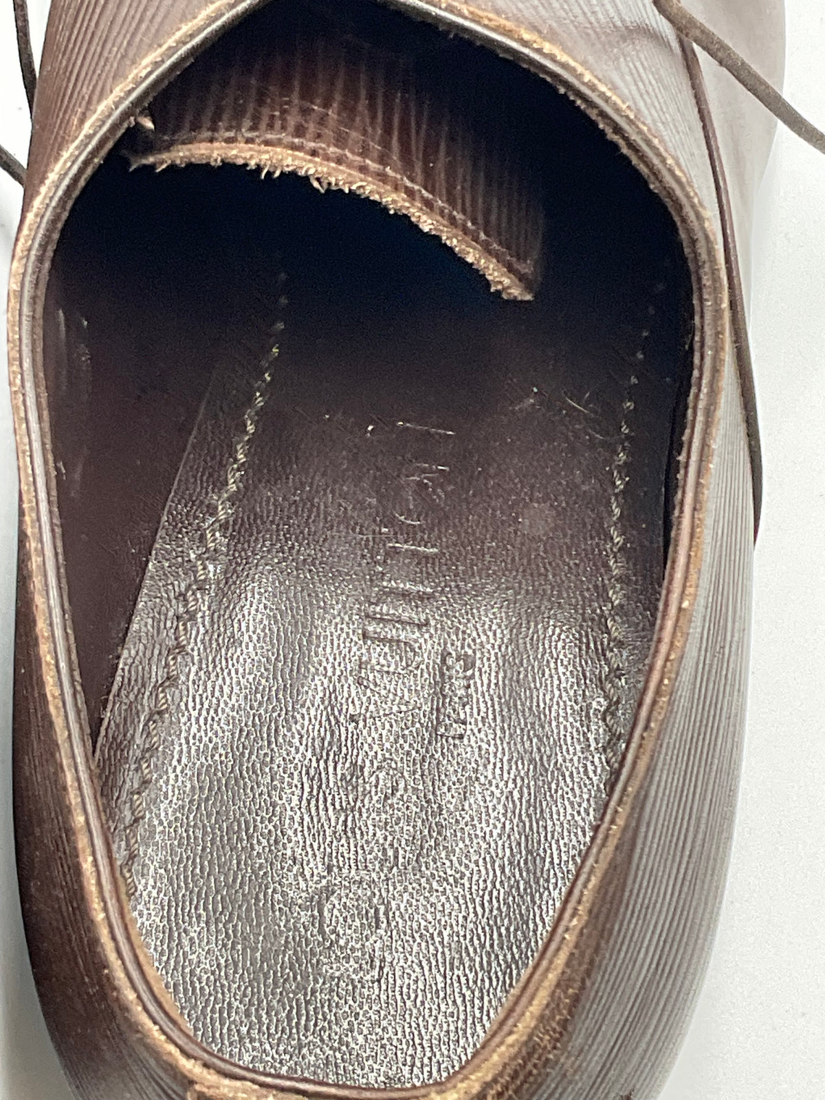 Louis Vuitton Men's Epi Leather Lace Up Dress Shoes Size 7.5 US 6.5 UK