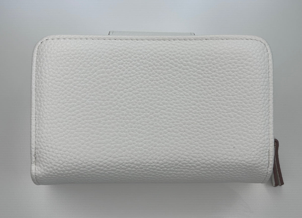 Nanette Lepore White Off White Cream Wallet Clutch New Unused No Box