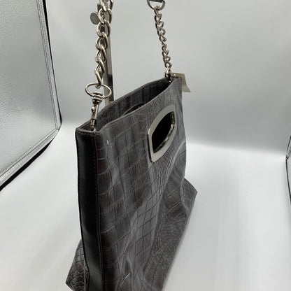 Ready JB Liz Claiborne Gun Metal With Gator Pattern
