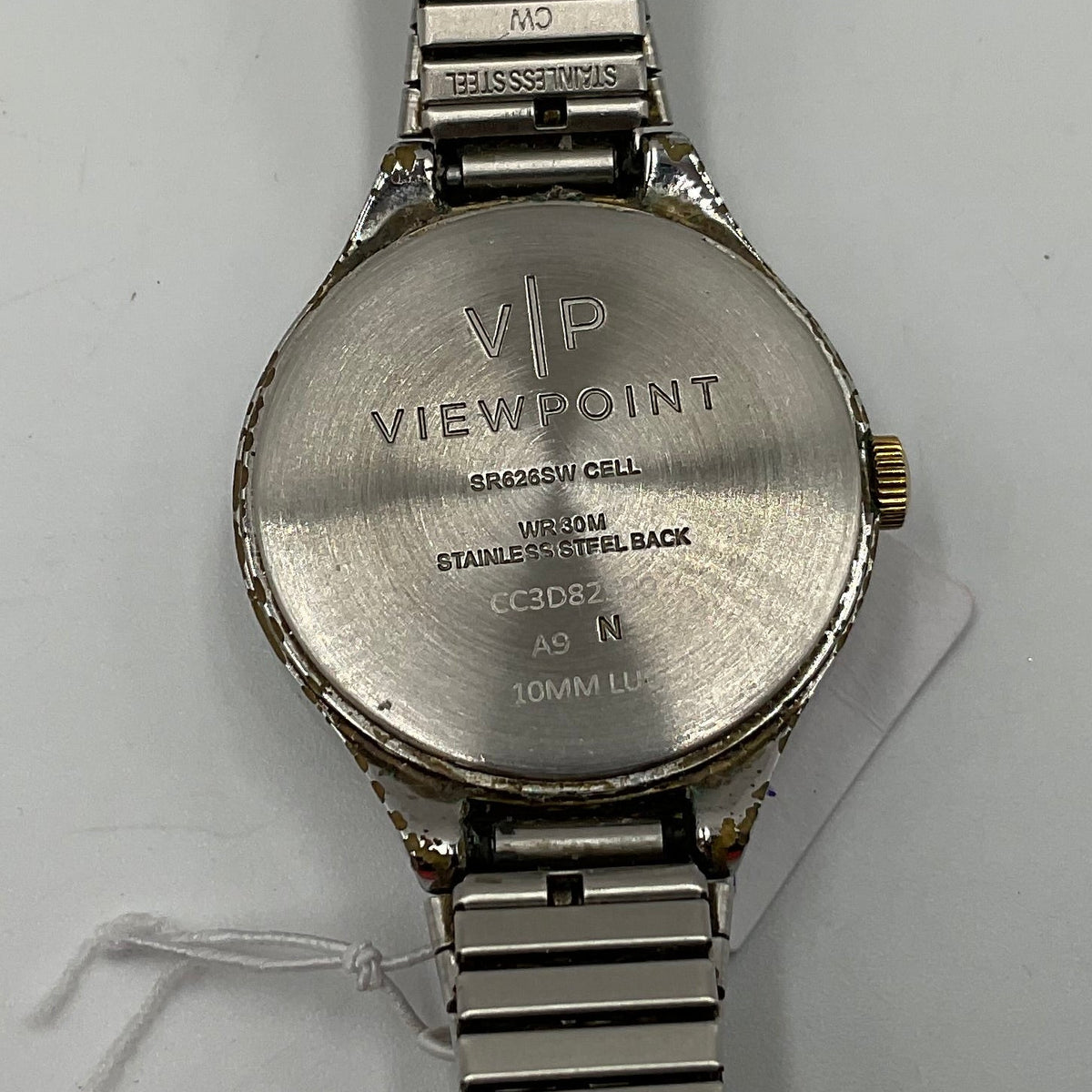 Timex Viewpoint 30mm White Dial Goldtone Women's Watch Working
