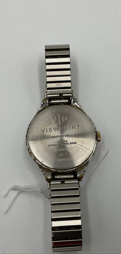 Viewpoint Timex Women's 30mm White Dial Gold Tone Watch