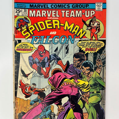 Marvel Team-Up Featuring Spider-Man and Falcon #30 Vintage 1975 Marvel Group Comic Book