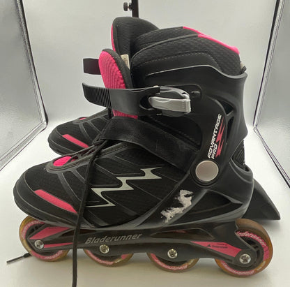 Advantage Pro Bladerunner Roller Blades Pink Black Womens Size 12