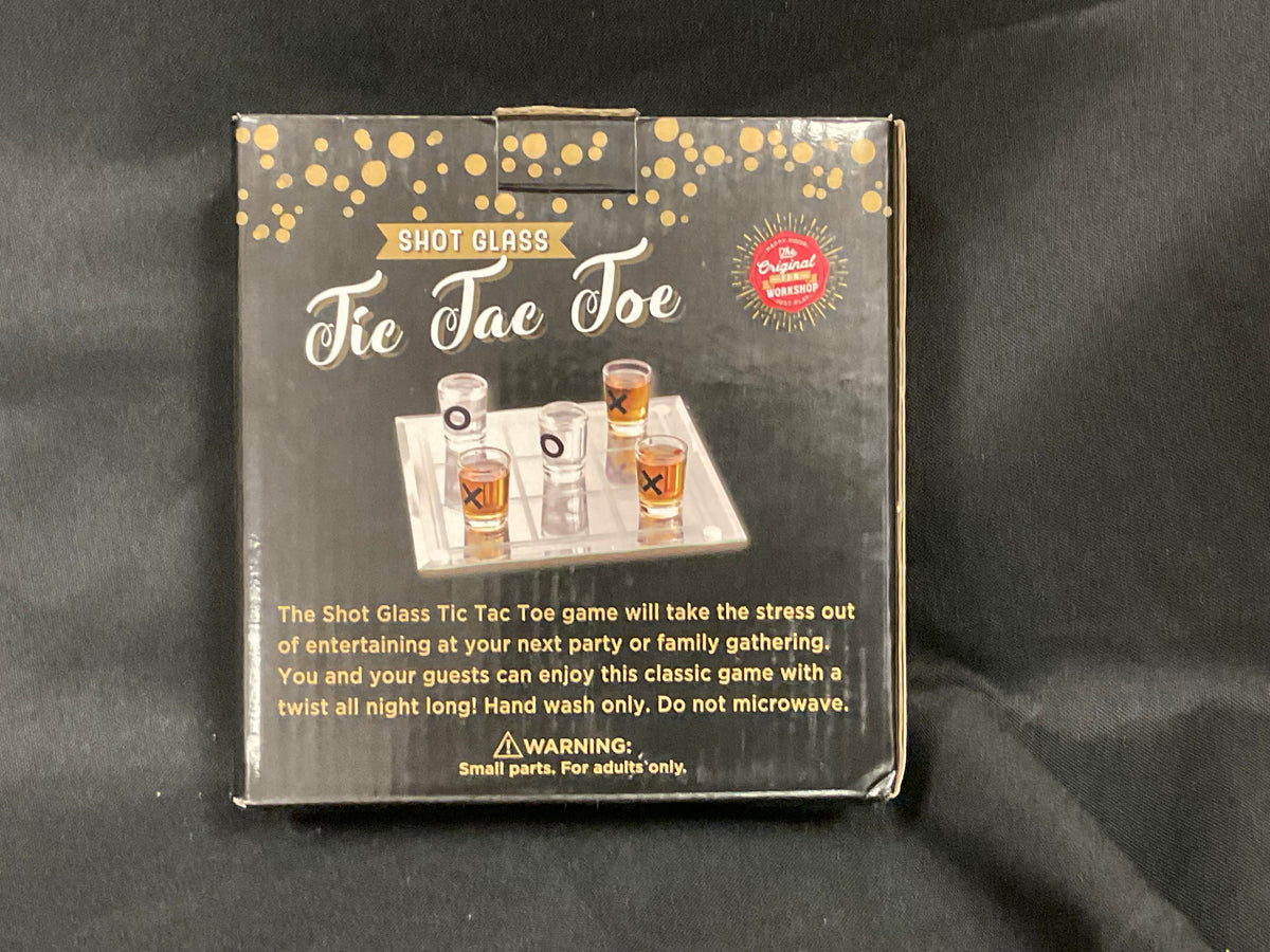 The Original Fun Workshop Shot Glass Adult Tic Tac Toe Gift in Original Box