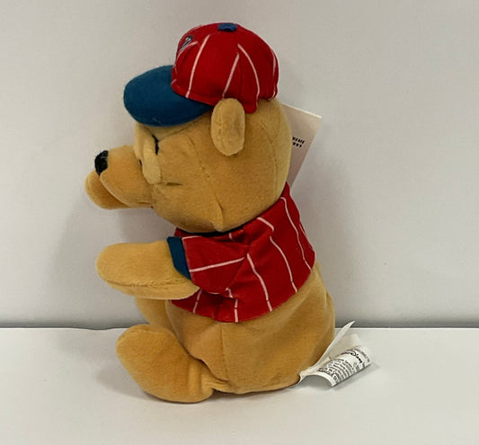 Baseball Player Winnie the Pooh Bear & Friends Vintage Mini Beanbag Beanie Plush Disney Collectible