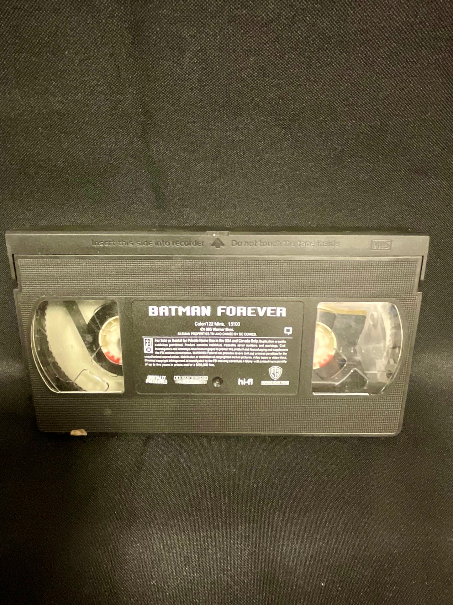 Batman Forever Vintage 1995 VHS Tape Unsealed Untested