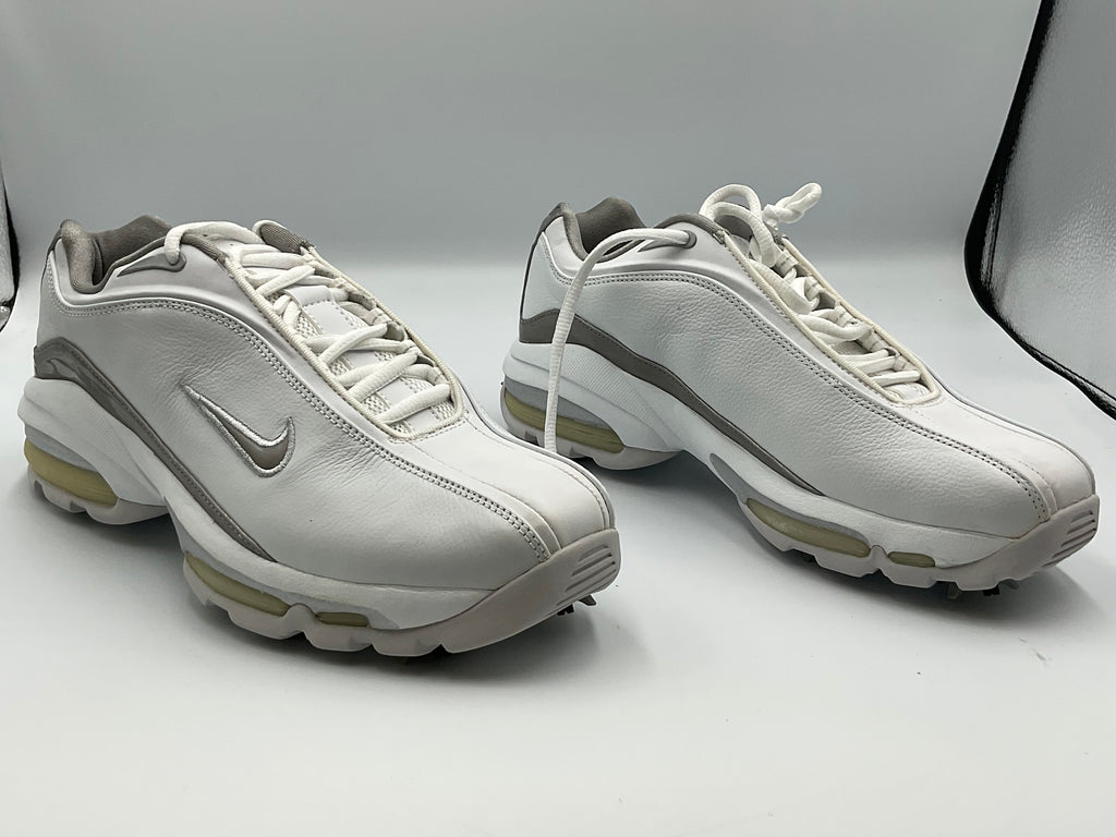 Nike WMNS Air Max Sport Plus Golf Shoes 307428-101 White Metallic Silver