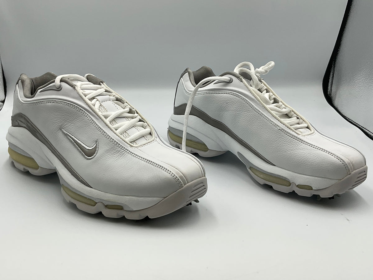 Nike WMNS Air Max Sport Plus Golf Shoes 307428-101 White Metallic Silver