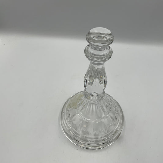 Clear Glass Candle Holder