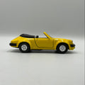 Yellow Porsche 911 Carrera Cabiolet Die-Cast Scale Model Replica Car