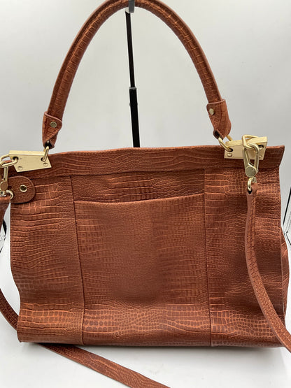 Foley & Corinna Large Brown Tote Handbag Shoulder Bag Purse
