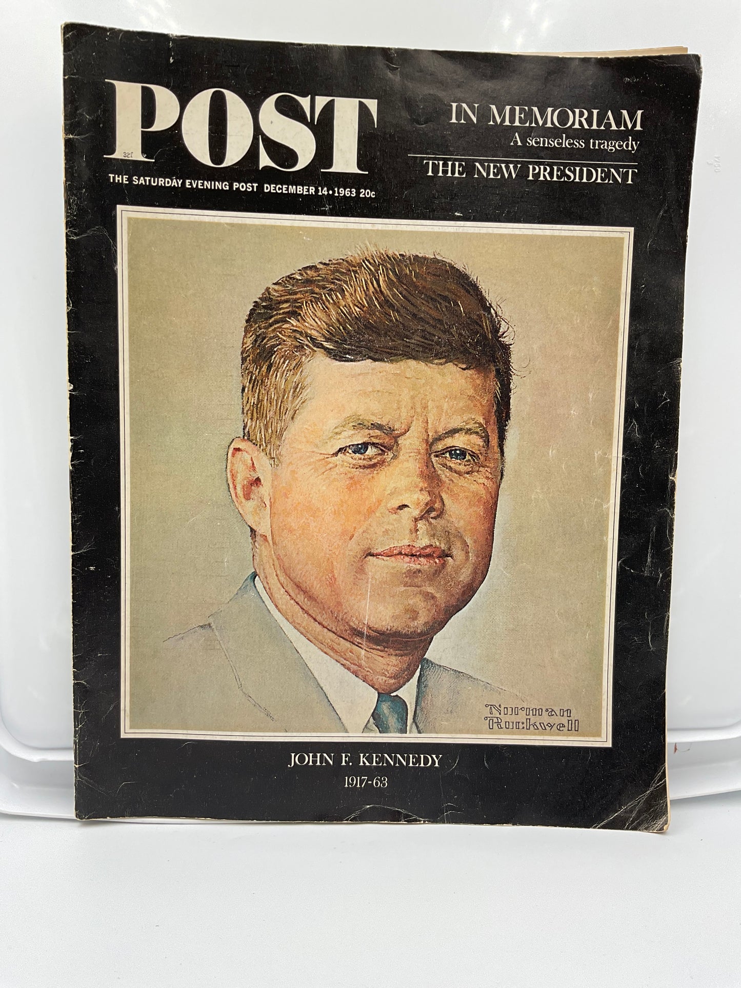 Vintage The Saturday Evening Post Magazine December 14 1963 John F Kennedy