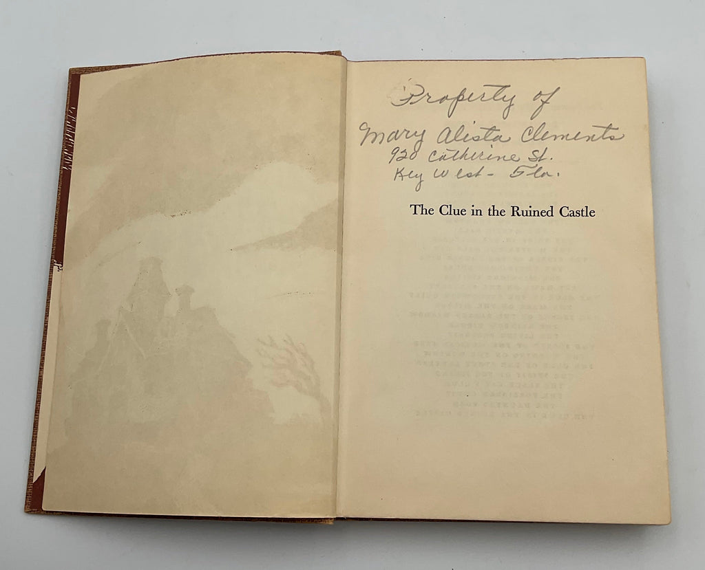 The Clue in the Ruined Castle Hardcover Book by Margaret Sutton No Dust Jacket