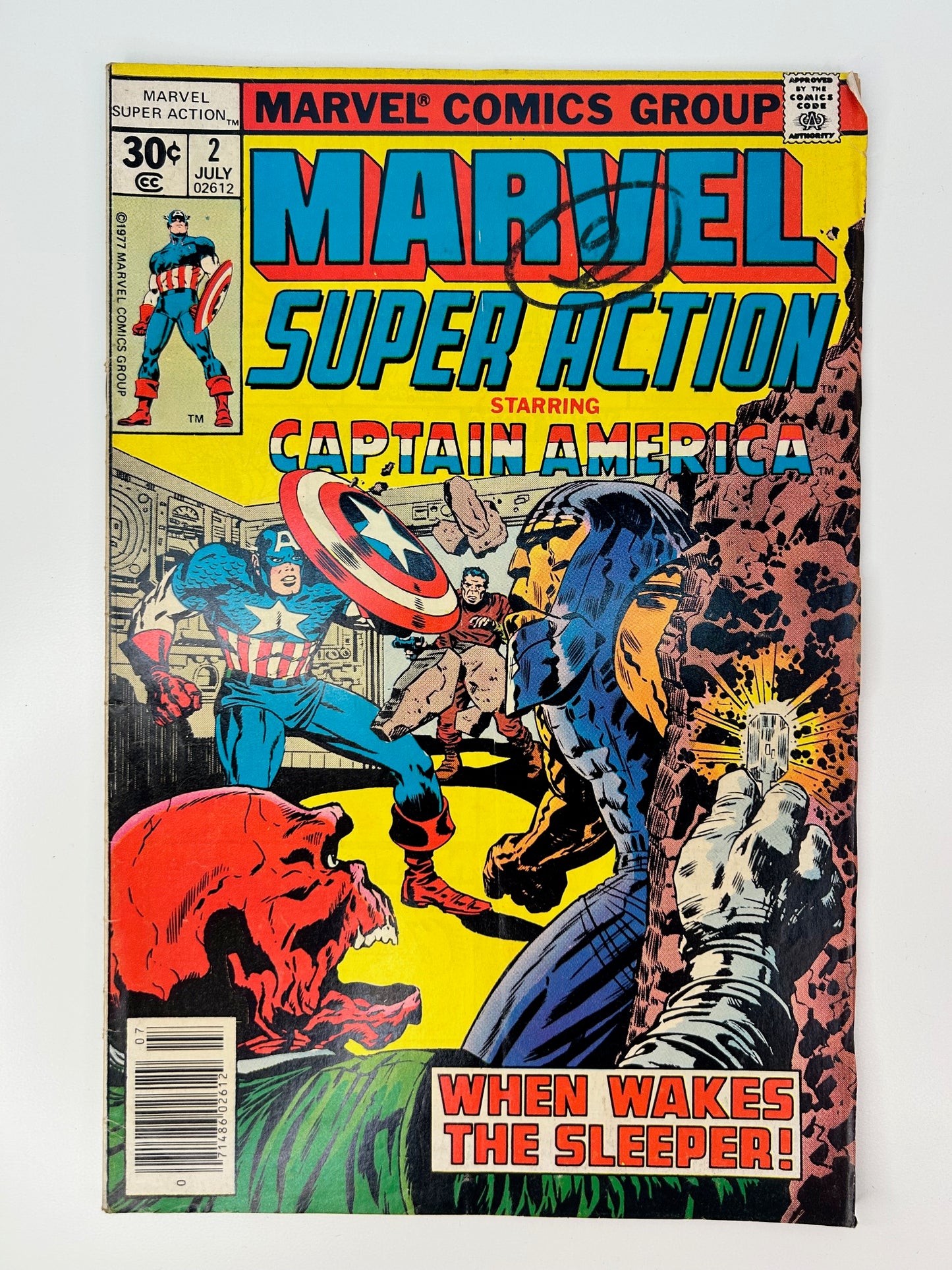 Marvel Super Action Starring Captain America #2 Vintage 1977 Marvel Group Comic Book